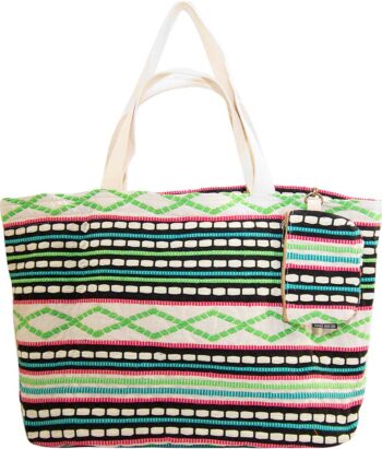 Jacquard Tote with Matching Clutch FRONT