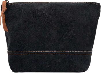 Black Canvas Cosmetic Bag
