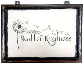 Screen Print Art Scatter Kindness