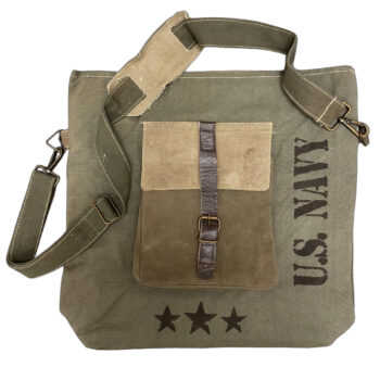 US Navy Recycled Military Tent Crossbody