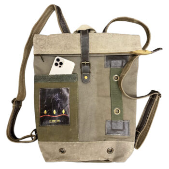Recycled Military Tent Backpack - US MARINES