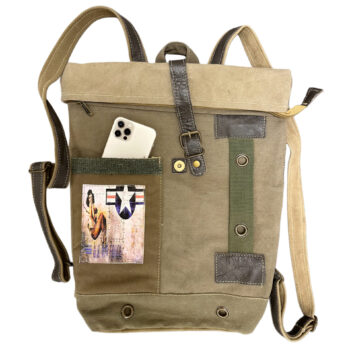 Recycled Military Tent Backpack - US AIR FORCE