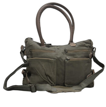 Olive Canvas Unisex Crossbody/Messenger Bag