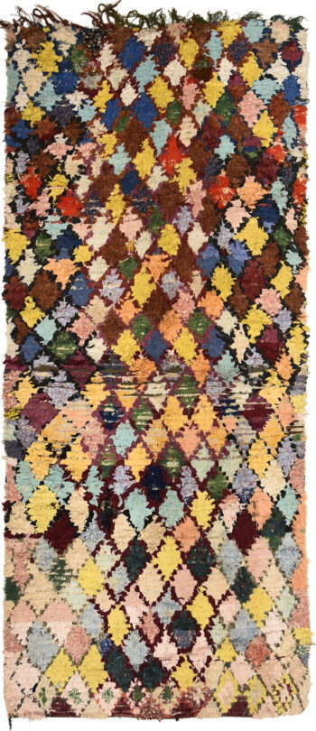 One of A Kind Vintage Handmade Moroccan Rug