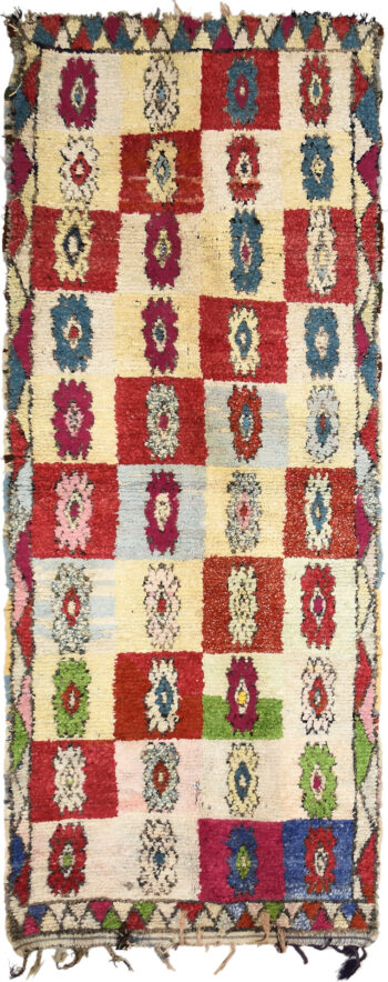 One of A Kind Vintage Handmade Moroccan Rug