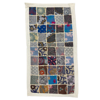 One of a Kind Vintage Textile Table Mat-Cream-01