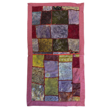 One of a Kind Vintage Textile Table Mat-Plum-01